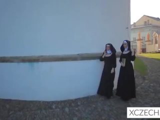 Điên bizzare khiêu dâm với công giáo nữ tu và các con quái vật!