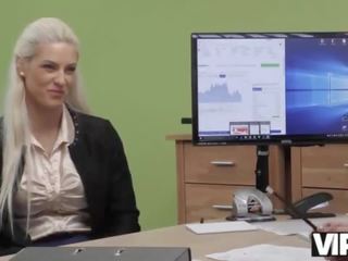 VIP4K&period; Tanned divinity passes dirty dirty clip casting in the loan office