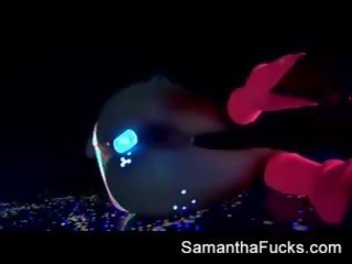 Samantha saint gets off in this super gyzykly gara light solo